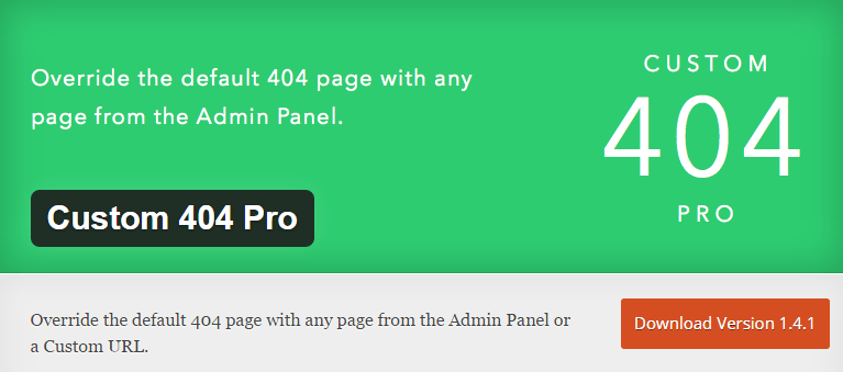 Custom 404 pro wordpress plugin