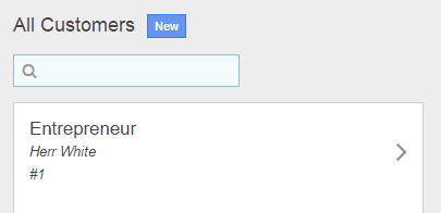 Customers section of Jephi