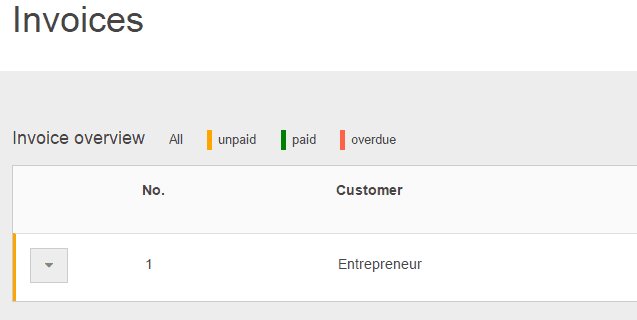 Invoices function at Jephi